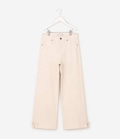 Pantalón Wide Infantil en Sarga Cotelê con Ruedo Ajustable – Talle 5 a 16 años 2