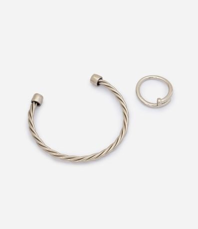 Kit Anillo y Pulsera Metal