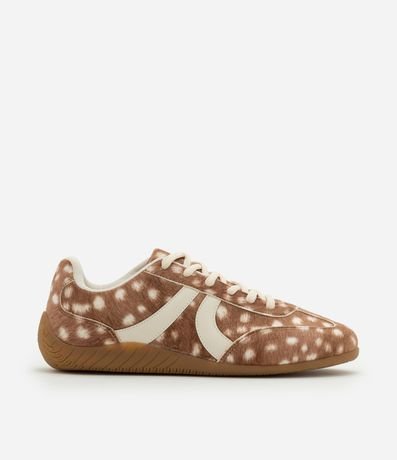 Championes Texturizado con Estampa Animal Print