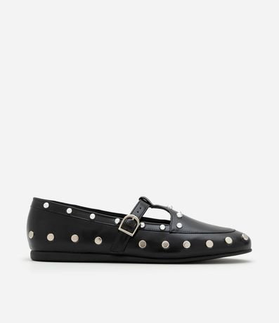 Zapato Estilo Salomé en PU con Aplicación de Tachuelas
