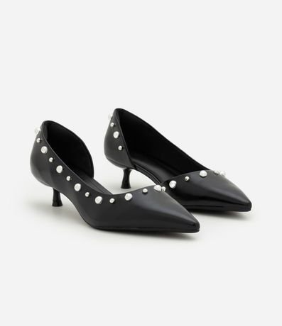 Zapato en PU con Salto Kitten Heel y Aplicación de Studs 3