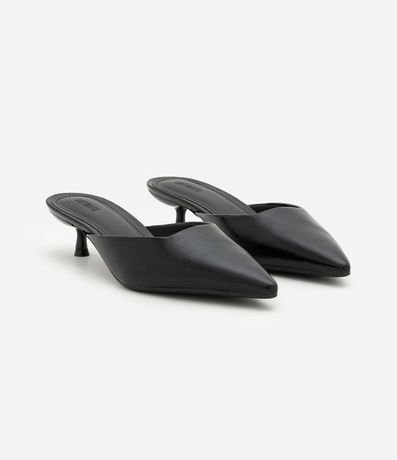 Zapato Mule en PU con Tac�n Kitten Heel 2