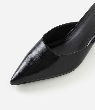 Zapato Mule en PU con Tac�n Kitten Heel 4