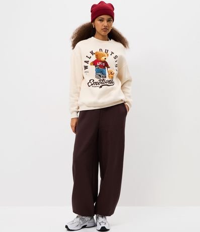 Saco Algodón con Estampa de Oso 2