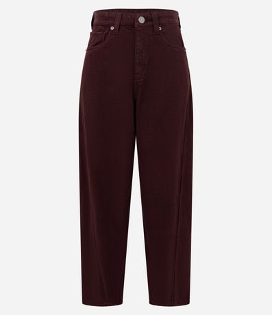 Pantalón Carrot en Sarga con Cintura Alta 6