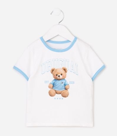 Remera Infantil Oso Uruguay - Talle 1 a 6 años 2