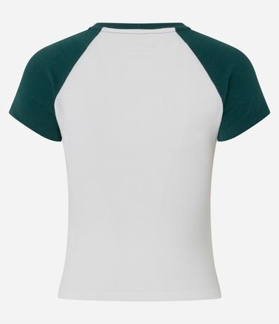 Remera en Algodón con Lettering Montreal y Sisa Raglán 3