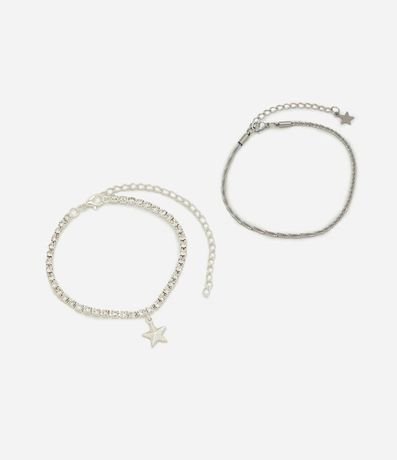 Kit Pulsera Infantil en Metal con Estrella - Talle U