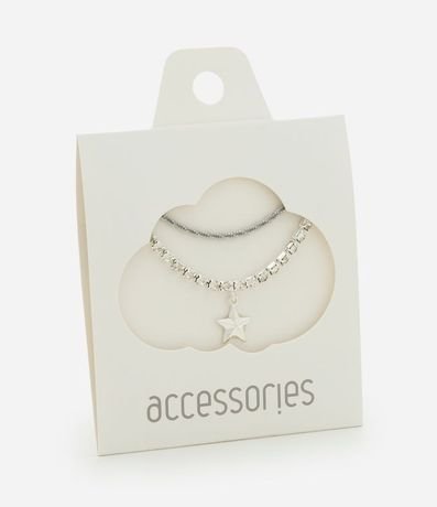 Kit Pulsera Infantil en Metal con Estrella - Talle U 3