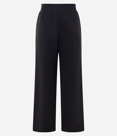 Pantalón Wide Leg en Algodón con Friso Delantero 6