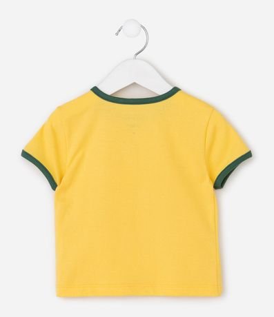 Remera Infantil con Estampado Oso de Brasil del Mundial - Talle 1 a 6 años 3