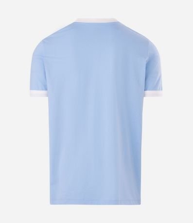 Remera Regular en Algodón con Rayas en los Hombros 5