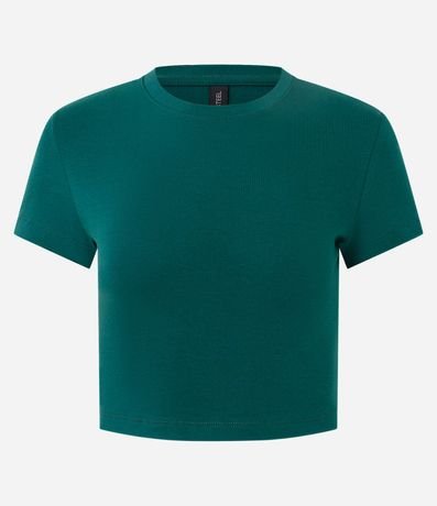 Blusa Cropped Manga Corta en Cotton 3