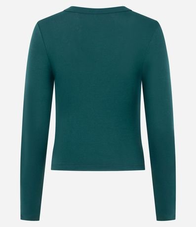 Blusa en Rib con Cuello Redondo 3