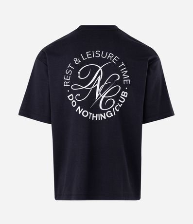 Remera Boxy con Lettering Do Nothing Club 6