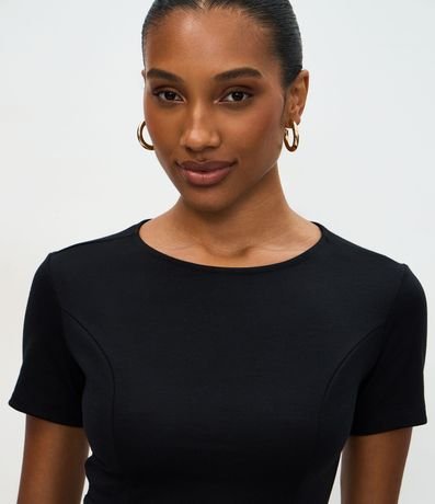 Blusa Peplum en Punto Roma con Lacitos 3