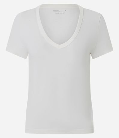 Blusa en Algodón Peruano con Escote V 2
