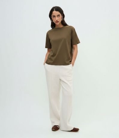 Remera T-Shirt en Suedine Básica