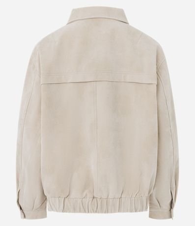 Campera Oversized en PU con Efecto Gamuzado 7