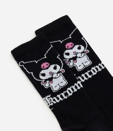 Media Caña Larga con Estampa de Kuromi de Hello Kitty 4