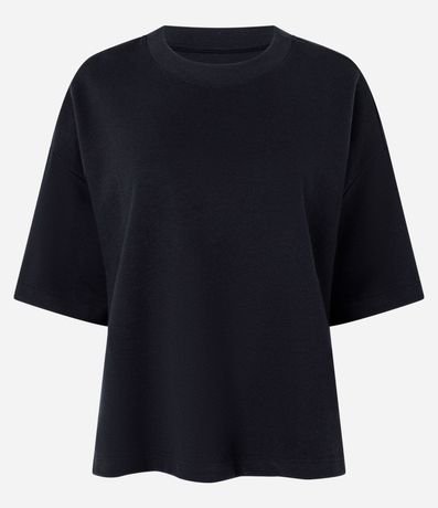 Remera Over Malla con Manga Corta