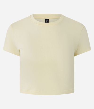 Blusa Cropped Manga Corta en Cotton 4