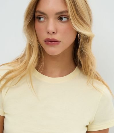 Blusa Cropped Manga Corta en Cotton 3