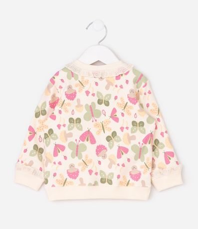 Buzo Bebé con Estampado Fullprint Mariposas y Hongos – Talle 0 a 18 Meses 3