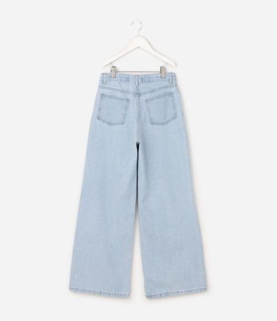 Pantalón Infantil Jeans Wide Leg con Estrellas - Talle 5 a 16 años 2
