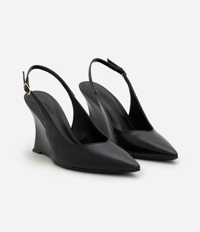 Zapato Slingback en PU con Salto Anabela 3