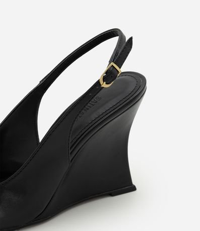 Zapato Slingback en PU con Salto Anabela 4