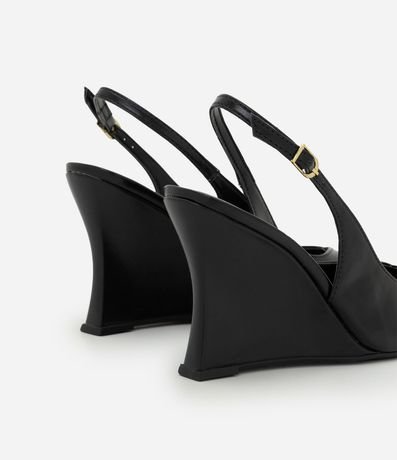 Zapato Slingback en PU con Salto Anabela 5