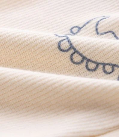 Pantalón Infantil en Rib con Estampado Dino Outline – Talle 0 a 18 Meses 4