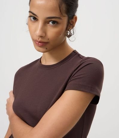 Blusa Básica en Algodón Peruano con Mangas Cortas 3