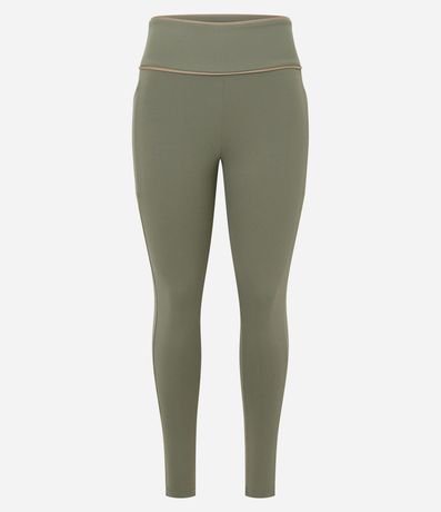 Pantalón Legging Deportiva en Microfibra con Bolsillo y Friso Contrastante 5
