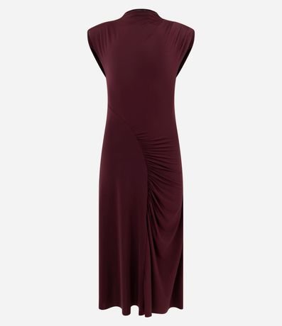 Vestido Midi con Detalle Fruncido Delantero 3