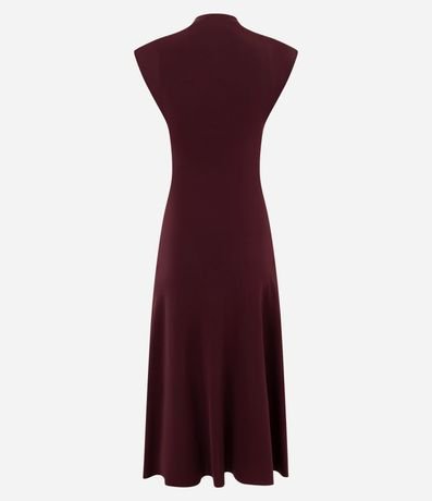 Vestido Midi con Detalle Fruncido Delantero 4