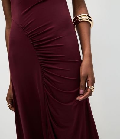 Vestido Midi con Detalle Fruncido Delantero 4
