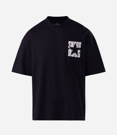 Remera Oversized en Algodón con Estampado Snoop Dogg 5