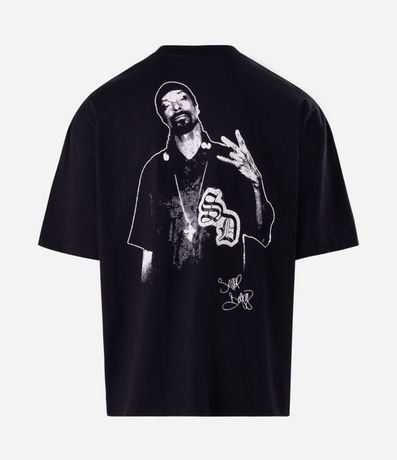 Remera Oversized en Algodón con Estampado Snoop Dogg 6