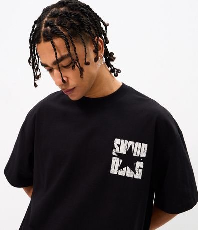 Remera Oversized en Algodón con Estampado Snoop Dogg 3