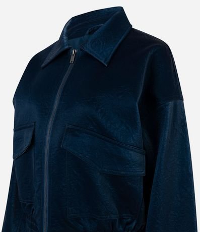 Campera Regular en PU Texturizado 7
