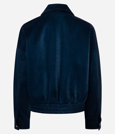 Campera Regular en PU Texturizado 8