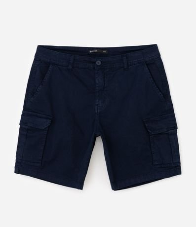 Bermuda en Sarga con Bolsillo Cargo 5