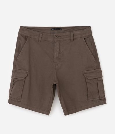 Bermuda en Sarga con Bolsillo Cargo 5