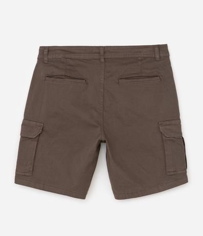 Bermuda en Sarga con Bolsillo Cargo 6