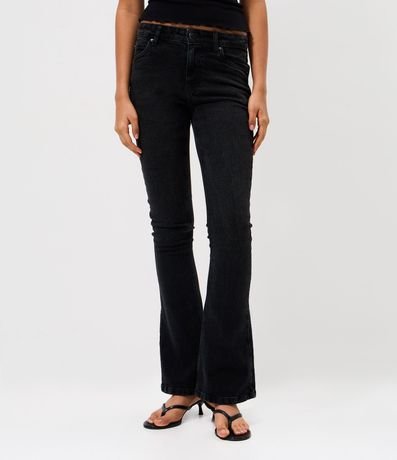 Pantalón Bootcut en Jeans con Cintura Baja 2