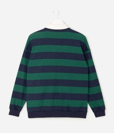 Remera Infantil Polo Rayada con Lettering – Talle 5 a 14 años 2