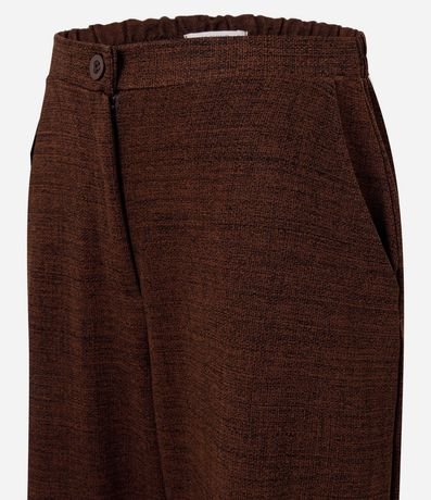 Pantalón en Orly con Fondo Melange y Cintura Elástica 2