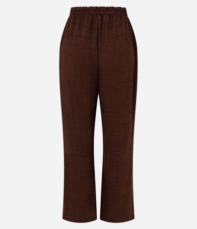 Pantalón en Orly con Fondo Melange y Cintura Elástica 3
